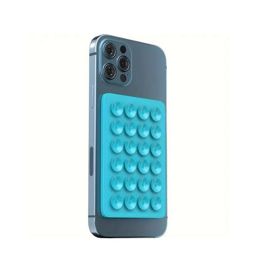 Universal silicone suction cup-smartphone holder.