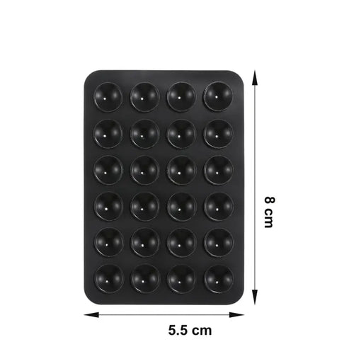 Universal silicone suction cup-smartphone holder.